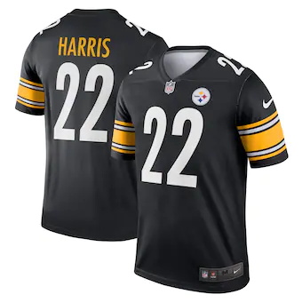 mens nike najee harris black pittsburgh steelers legend jer